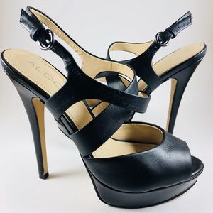 ALDO Strappy Peep-Toe High-Heeled Shoes